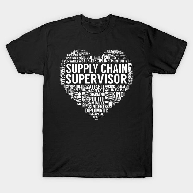 Supply Chain Supervisor Heart T-Shirt by LotusTee